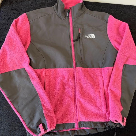 The North Face Jackets & Blazers - The North Face Pink Polartec Fleece Jacket   In Bright Pink and Gray Size Small